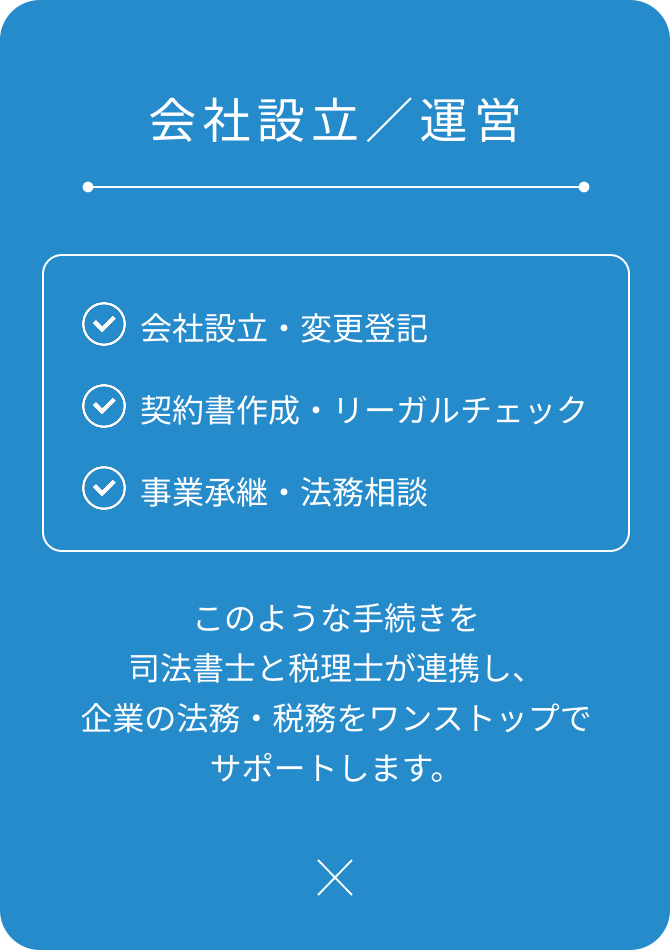 会社設立／運営